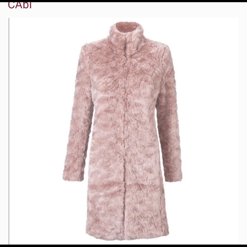 NEW Contessa cabi faux fur coat jacket
